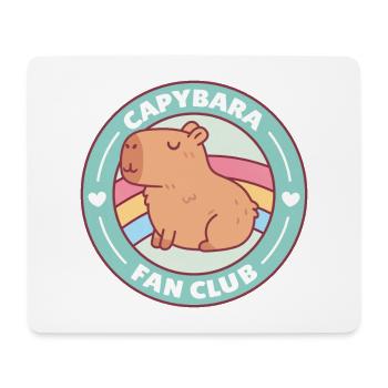 Fan Club de Capybara mignon - Tapis de souris (format paysage) - blanc - Devant