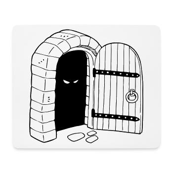 Enter the Dungeon - Mouse Pad (horizontal) - white - Front