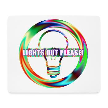 Licht Aus Lampe Aus Licht ausschalten - Mousepad (Querformat) - Weiß - Vorne