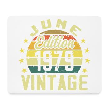 June 1979 June Retro June 1979 Birthday Gift - Mouse Pad (horizontal) - white - Front