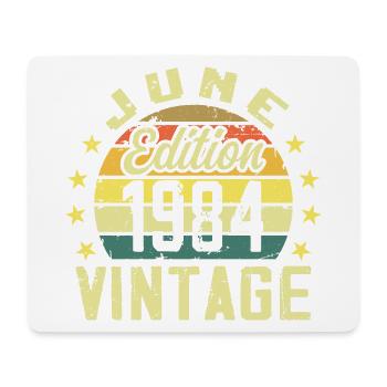 June 1984 June Retro June 1984 Birthday Gift - Mouse Pad (horizontal) - white - Front