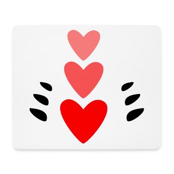 HEART. THANK YOU. MISTRESS. MASTER. THANK YOU MISTRESS. - Mouse Pad (horizontal) - white - Front