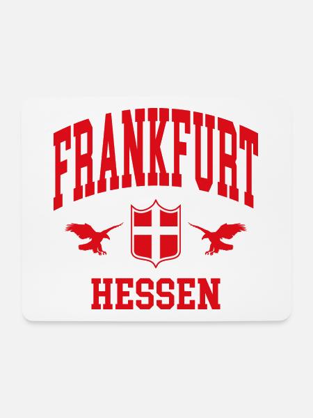 Frankfurt - Mousepad (Querformat) - Weiß