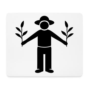 Farmer Gärtner - Mousepad (Querformat) - Weiß - Vorne