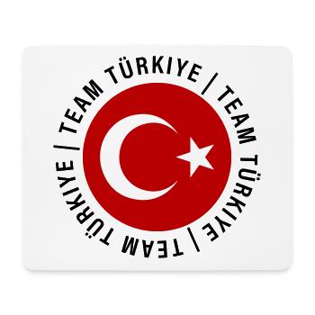 Équipe Turquie Drapeau Türkiye - Tapis de souris (format paysage) - blanc - Devant