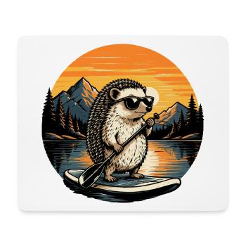 Hedgehog SUP Paddleboard Board Stand Up Paddle - Mouse Pad (horizontal) - white - Front
