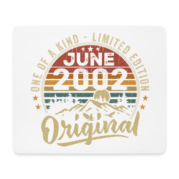 Juin 2002 Vintage Cadeau D’anniversaire 2002 Juin - Tapis de souris (format paysage) - blanc - Devant