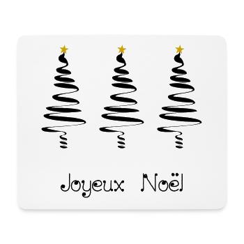 TANNE. WEIHNACHTEN. FROHE WEIHNACHTEN. ALLES GUTE ZUM NEUEN JAHR - Mousepad (Querformat) - Weiß - Vorne