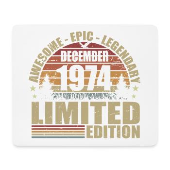 Dezember 1974 - Limitierte Auflage Dezember 1974 - Mousepad (Querformat) - Weiß - Vorne