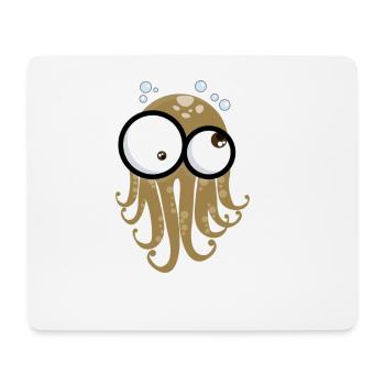 Octopus Gloo-Gloo - Mousepad (Querformat) - Weiß - Vorne