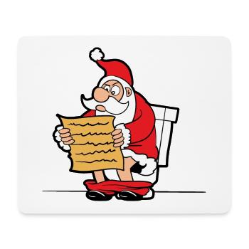 Weihnachtsmotiv Weihnachtsmann Weihnachten Santa - Mousepad (Querformat) - Weiß - Vorne