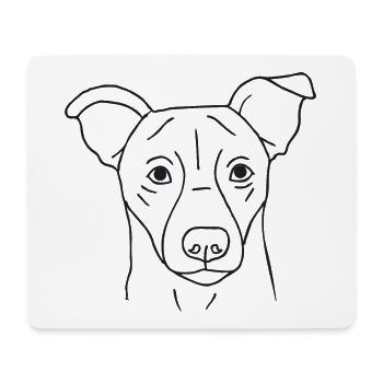 Jack Russell Terrier - Mousepad (Querformat) - Weiß - Vorne