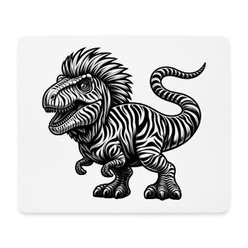 T-Rex Panda Hybrid: Mystisches Fabelwesen - Mousepad (Querformat) - Weiß - Vorne