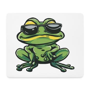 Frog Cool Comic - Mouse Pad (horizontal) - white - Front