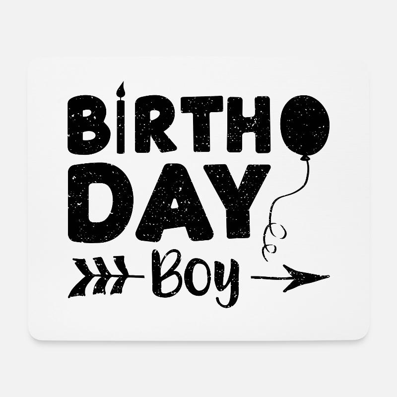 Birthday Boy - Birthday - Mousepad (Querformat) - Weiß