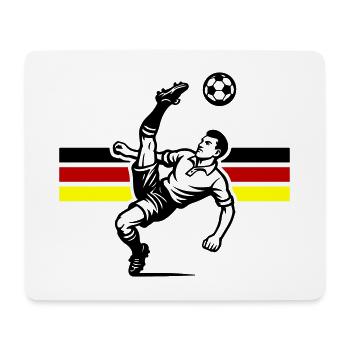 Coup de pied aérien de football Allemagne - Tapis de souris (format paysage) - blanc - Devant