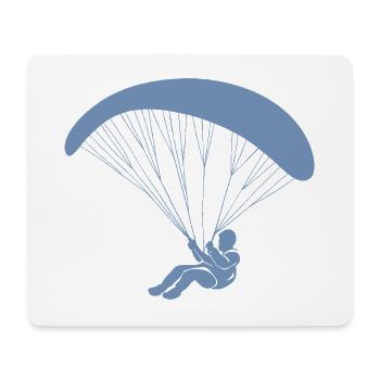 Parapente minimaliste - Tapis de souris (format paysage) - blanc - Devant