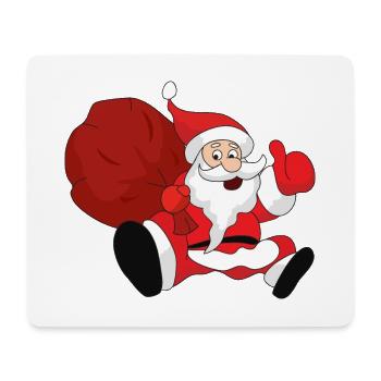 Weihnachtsmotiv Weihnachtsmann Weihnachten Santa - Mousepad (Querformat) - Weiß - Vorne