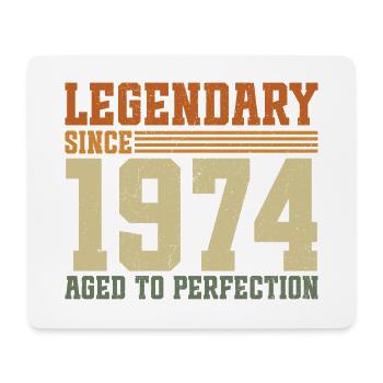 Legendary Since 1974 Vintage Birthday Gift - Mouse Pad (horizontal) - white - Front