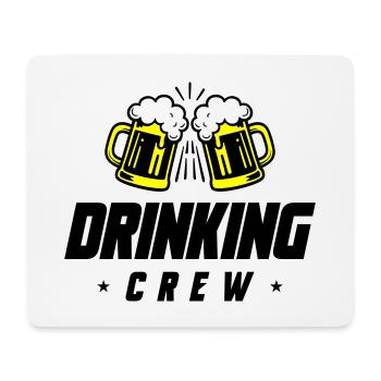 Drinking Crew Bier - Mousepad (Querformat) - Weiß - Vorne