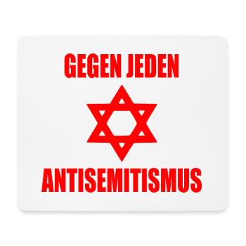 gegen jeden antisemitismus - Mousepad (Querformat) - Weiß - Vorne