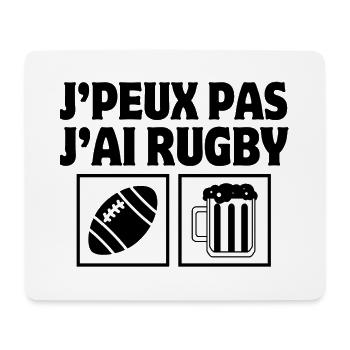 rugby, rugby sport, rugby humour - Tapis de souris (format paysage) - blanc - Devant