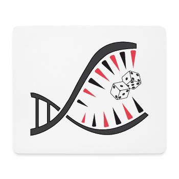 Backgammon DNA Piranha – Unique - Tapis de souris (format paysage) - blanc - Devant