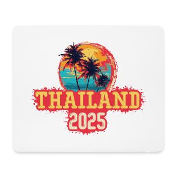 Thailand 2025 Palmen - Mousepad (Querformat) - Weiß - Vorne