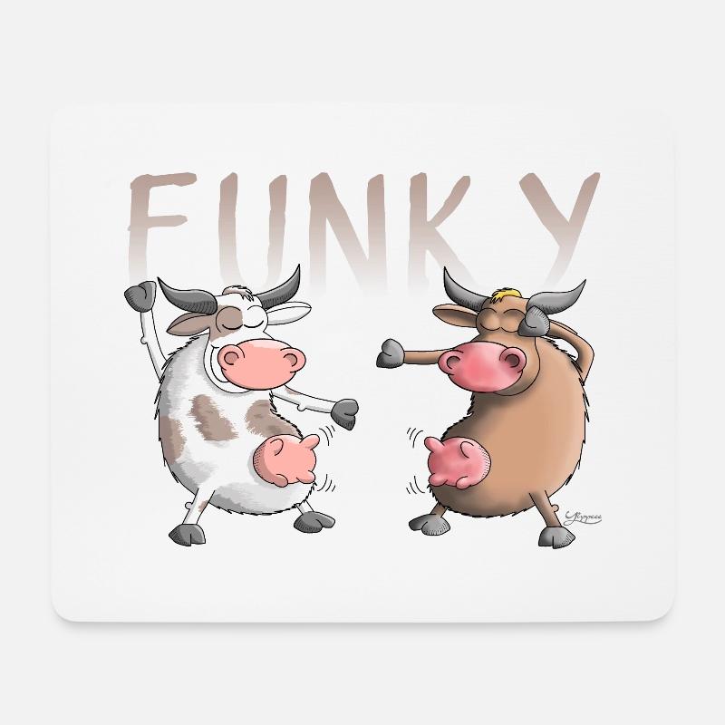 Funky, Crazy, Fun - Mousepad (Querformat) - Weiß