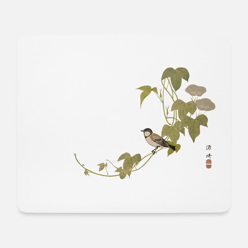 Japanese Print - Mouse Pad (horizontal) - white