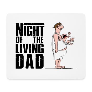 Dad of the year: Night of the living DAD - Mousepad (Querformat) - Weiß - Vorne