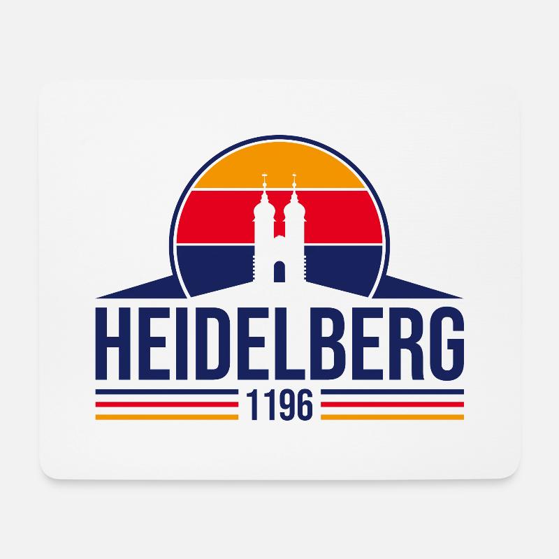 Heidelberg - Mousepad (Querformat) - Weiß