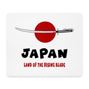 Japan – Land der aufgehenden Klinge - Mousepad (Querformat) - Weiß - Vorne