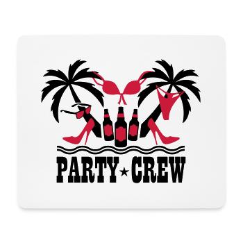 18 Party Crew Insel Urlaub Sex Boys Girls on Tour - Mousepad (Querformat) - Weiß - Vorne