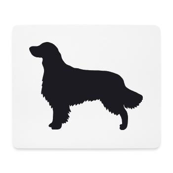 Golden Retriever Silhouette - Mousepad (Querformat) - Weiß - Vorne