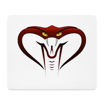 Cobra - Tapis de souris (format paysage) - blanc - Devant