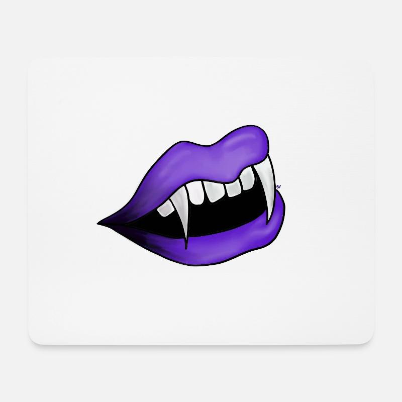 Vampir - Mousepad (Querformat) - Weiß