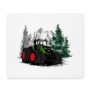 Tracteur - Tracteur - Agriculteur - Agriculteur - Tapis de souris (format paysage) - blanc - Devant
