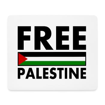Free palestine - Mousepad (Querformat) - Weiß - Vorne