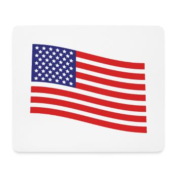 Flagge der Vereinigten Staaten - Mousepad (Querformat) - Weiß - Vorne