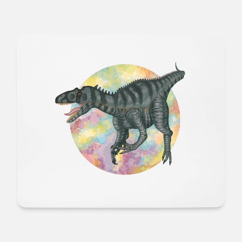 Fleischfressende Dinosaurier - Mousepad (Querformat) - Weiß