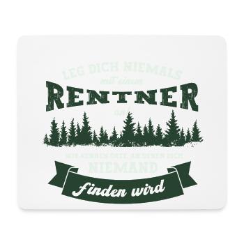 Rentner Rentnerin Rente Geschenk Ruhestand - Mousepad (Querformat) - Weiß - Vorne