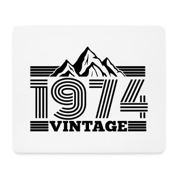 Né en 1974 Anniversaire Montagnes Randonnée Escalade - Tapis de souris (format paysage) - blanc - Devant