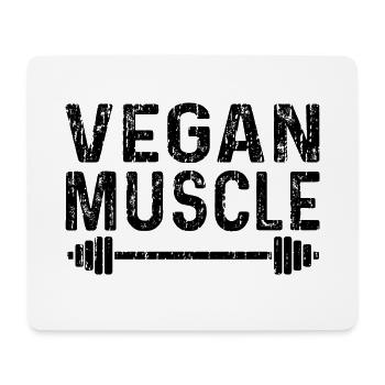 Vegan Muscle - Fitness - Mouse Pad (horizontal) - white - Front