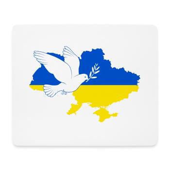 Dove of peace for Ukraine - Mouse Pad (horizontal) - white - Front