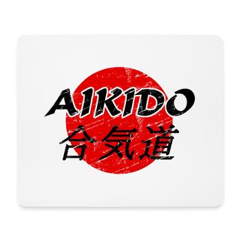 Aikido - Mousepad (Querformat) - Weiß - Vorne