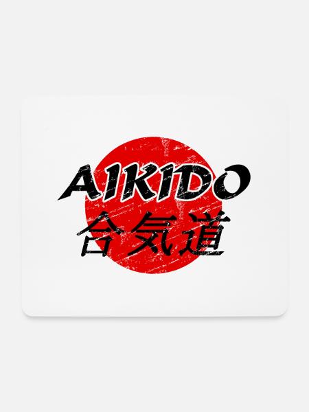 Aikido - Mousepad (Querformat) - Weiß
