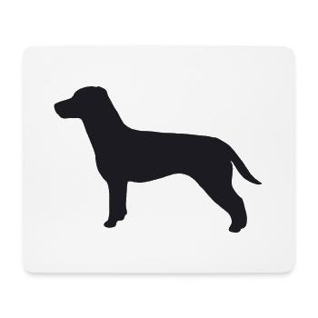 Jack Russell Terrier Silhouette - Mousepad (Querformat) - Weiß - Vorne