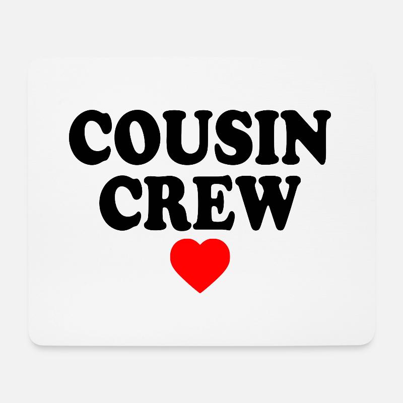 Cousin crew - Mousepad (Querformat) - Weiß