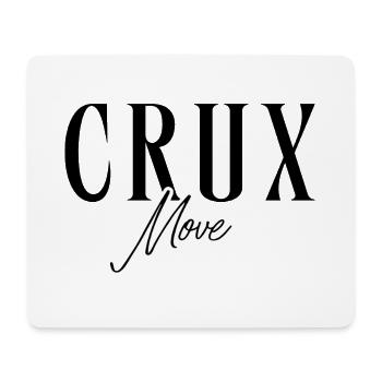 Lettrage Crux Move dans la conception moderne de l’escalade - Tapis de souris (format paysage) - blanc - Devant